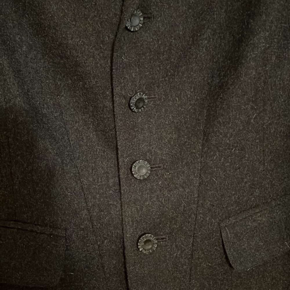 Rugby charcoal grey wool blazer - Picture 3 of 5